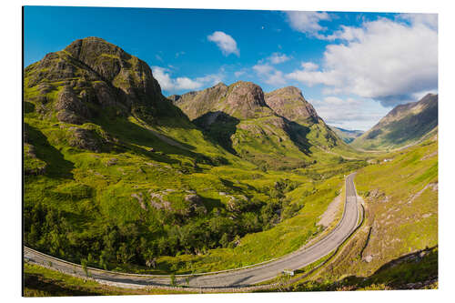 Stampa su alluminio Die Drei Schwestern, Glencoe, Schottland