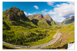 Wall sticker Die Drei Schwestern, Glencoe, Schottland