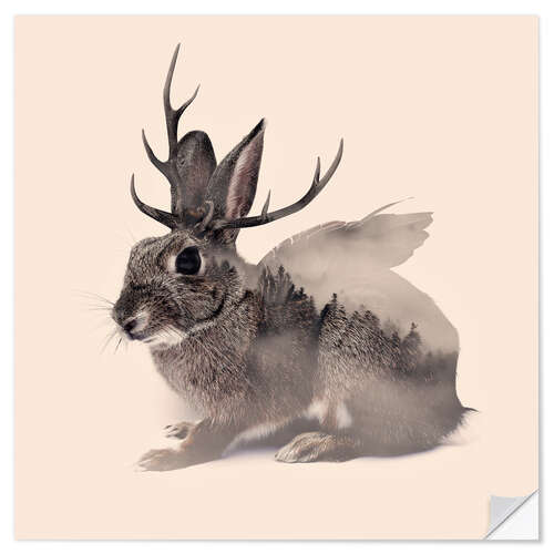 Wall sticker Wolpertinger