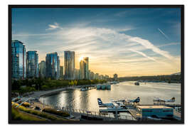 Gerahmter Kunstdruck Vancouver Harbour Flight Center