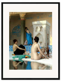 Framed art print After the bath