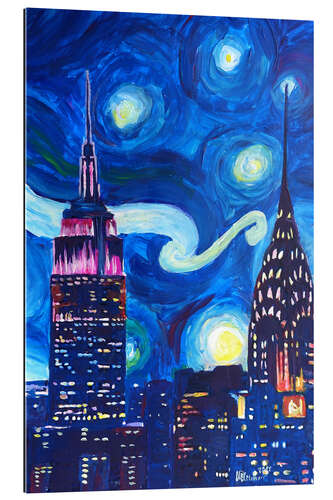 Galleritryk Starry Night, in New York - Van Gogh inspirations in Manhattan