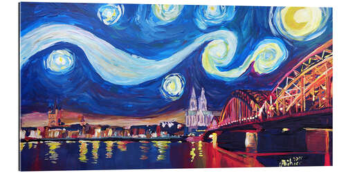 Galleriprint Starry Night in Cologne - Van Gogh inspirations