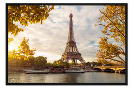 Gerahmter Kunstdruck Ufer am Eiffelturm
