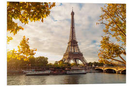 Foam board print Shore at the Eiffel Tower