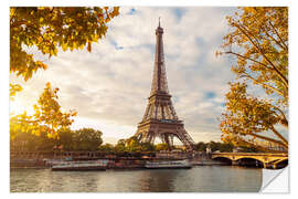 Selvklebende plakat Shore at the Eiffel Tower