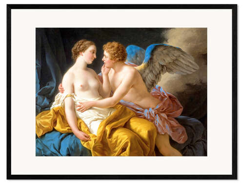 Gerahmter Kunstdruck Amor und Psyche