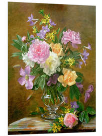 Foam board print Vase of Flowers