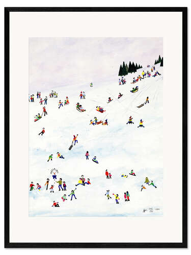 Framed art print Toboggan or not toboggan, 1990