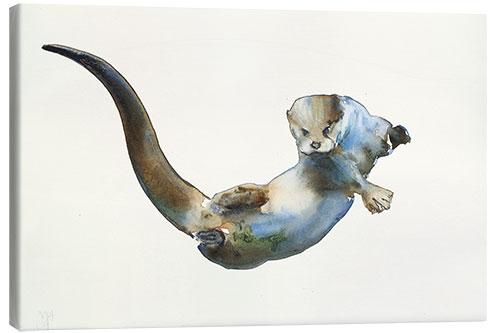 Quadro em tela Floating Otter