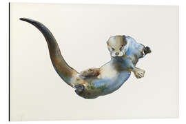 Magnettafel Schwimmender Otter