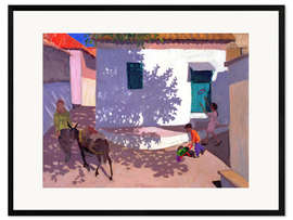Kehystetty taidepainatus Green Door and Shadows, Lesbos, 1996