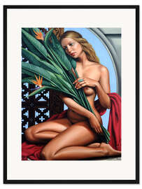 Gerahmter Kunstdruck Paradiesvogel