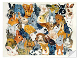 Wall sticker Hares and Rabbits