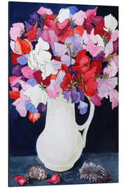 Magnettafel Blumen mit Feder und Muschel, 2011