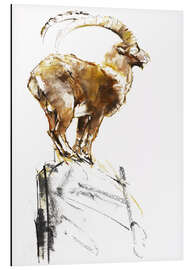 Tableau en aluminium Ibex ready to jump