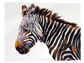 Acrylglasbild  Zebra - Odile Kidd