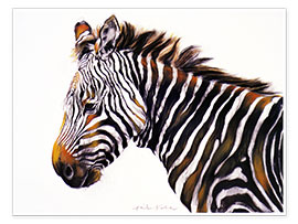 Wandbild  Zebra - Odile Kidd