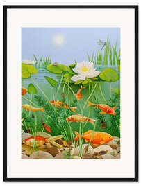 Gerahmter Kunstdruck Glodfischteich