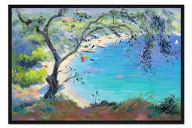 Gerahmter Kunstdruck Lichnos Bay, Epirus, Griechenland, 1995