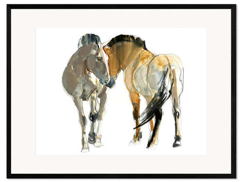 Framed art print Przewalski Horses