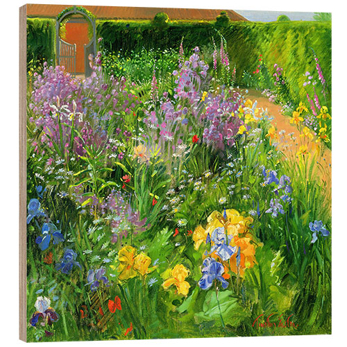 Tableau en bois Flower garden