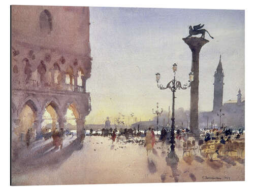 Tableau en aluminium Morning on the Piazzetta, Venice