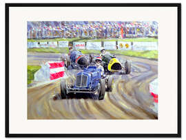 Gerahmter Kunstdruck Das erste Rennen auf dem Goodwood Revival 1998