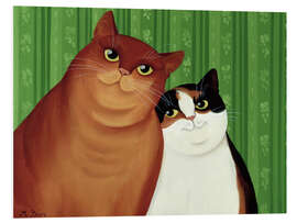 Hartschaumbild Katzen