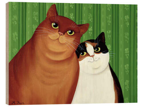 Cuadro de madera Moggies