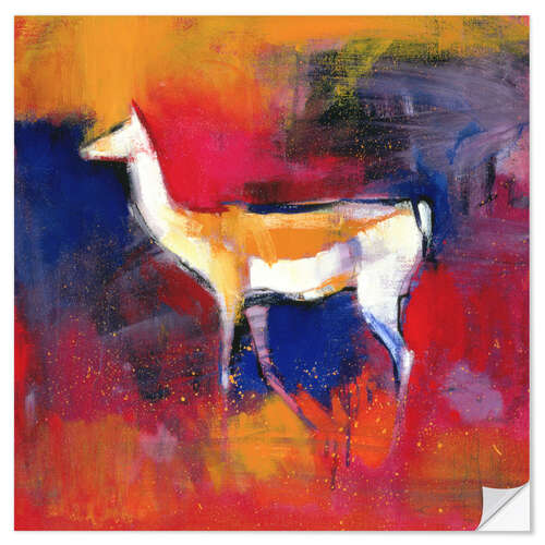 Naklejka na ścianę foal, abstract