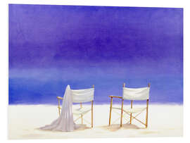 Foam board print Chairs on the beach, 1995