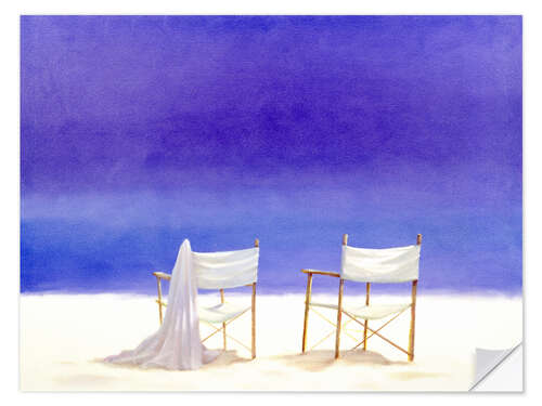 Adesivo murale Sedie sulla spiaggia, 1995