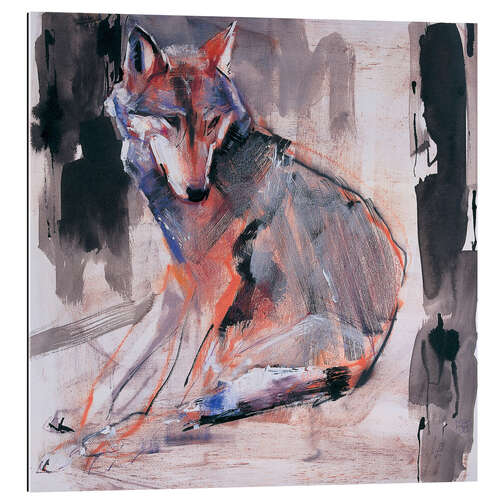 Galleriprint A sitting wolf