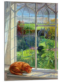 Gallery print Cat in the window in summer