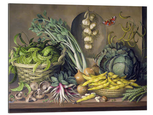 Gallery print Garlic, radishes and a peacock's eye, 1997