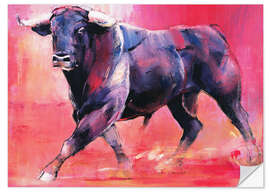 Wall sticker Trotting bull