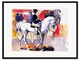 Gerahmter Kunstdruck Damensitz, Feria de Sevilla