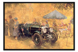 Gerahmter Kunstdruck Gartenfest mit dem Bentley