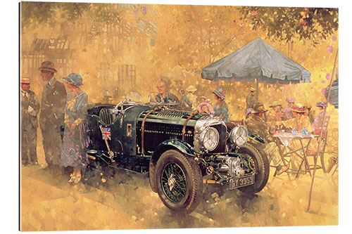 Quadro em plexi-alumínio Festa no jardim com o Bentley