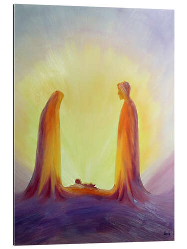 Gallery print Mary and Jesus are looking at their child Jesus, 1995