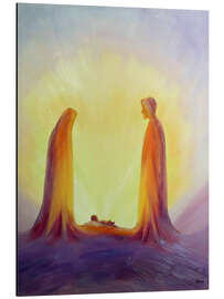 Magnettafel Maria und Jesus sehen auf ihr Kind Jesus, 1995