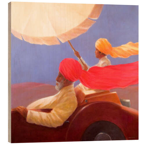 Holzbild Rasender Maharaja, 2010