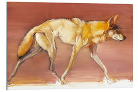 Magnettafel Wolf auf der Jagd