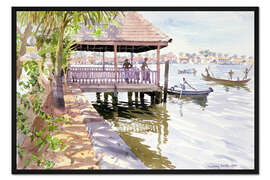 Gerahmter Kunstdruck Der Steg, Cochin