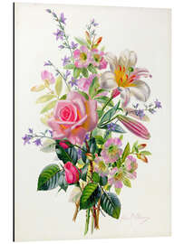 Magnettafel Rosa Bukett