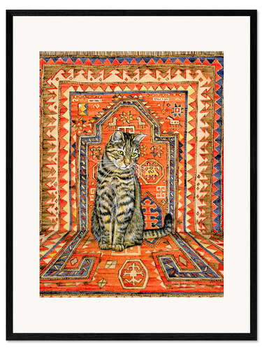 Kehystetty taidepainatus Carpet Cat