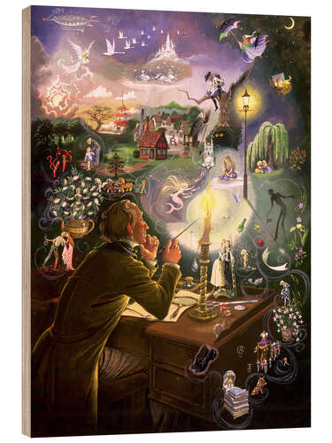 Puutaulu Hans Christian Andersen