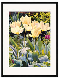 Gerahmter Kunstdruck Blasse Tulpen