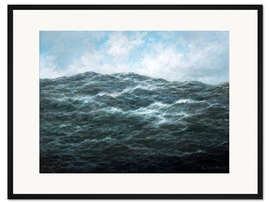 Gerahmter Kunstdruck Wellen